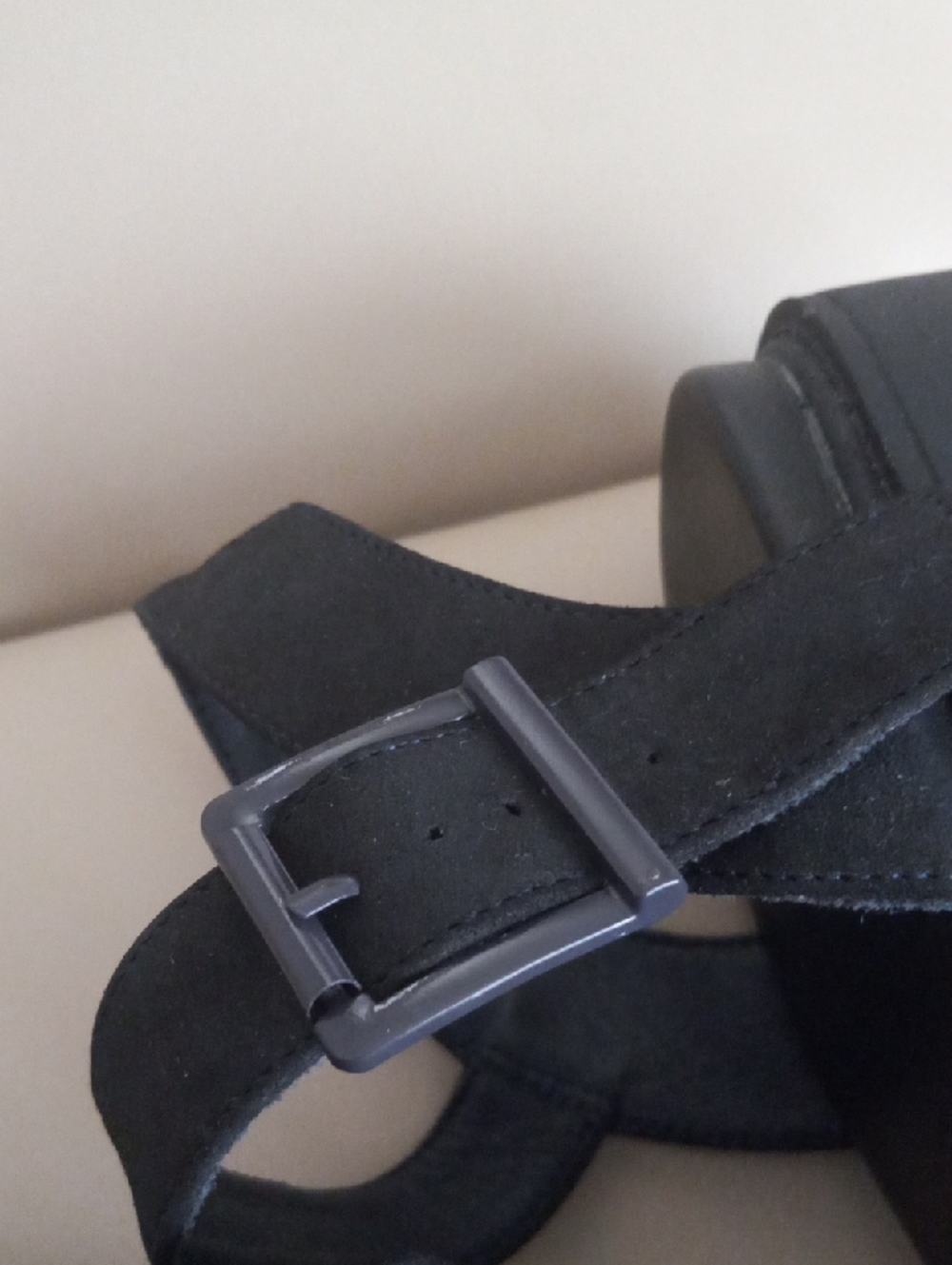 torrid Black Platform Chunky-Heel Sandals with Ankle Buckle - Picture 9 of 16